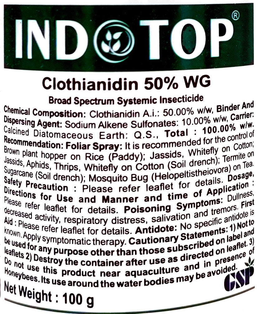 Indotop Clothianidin 50% WG Insecticide