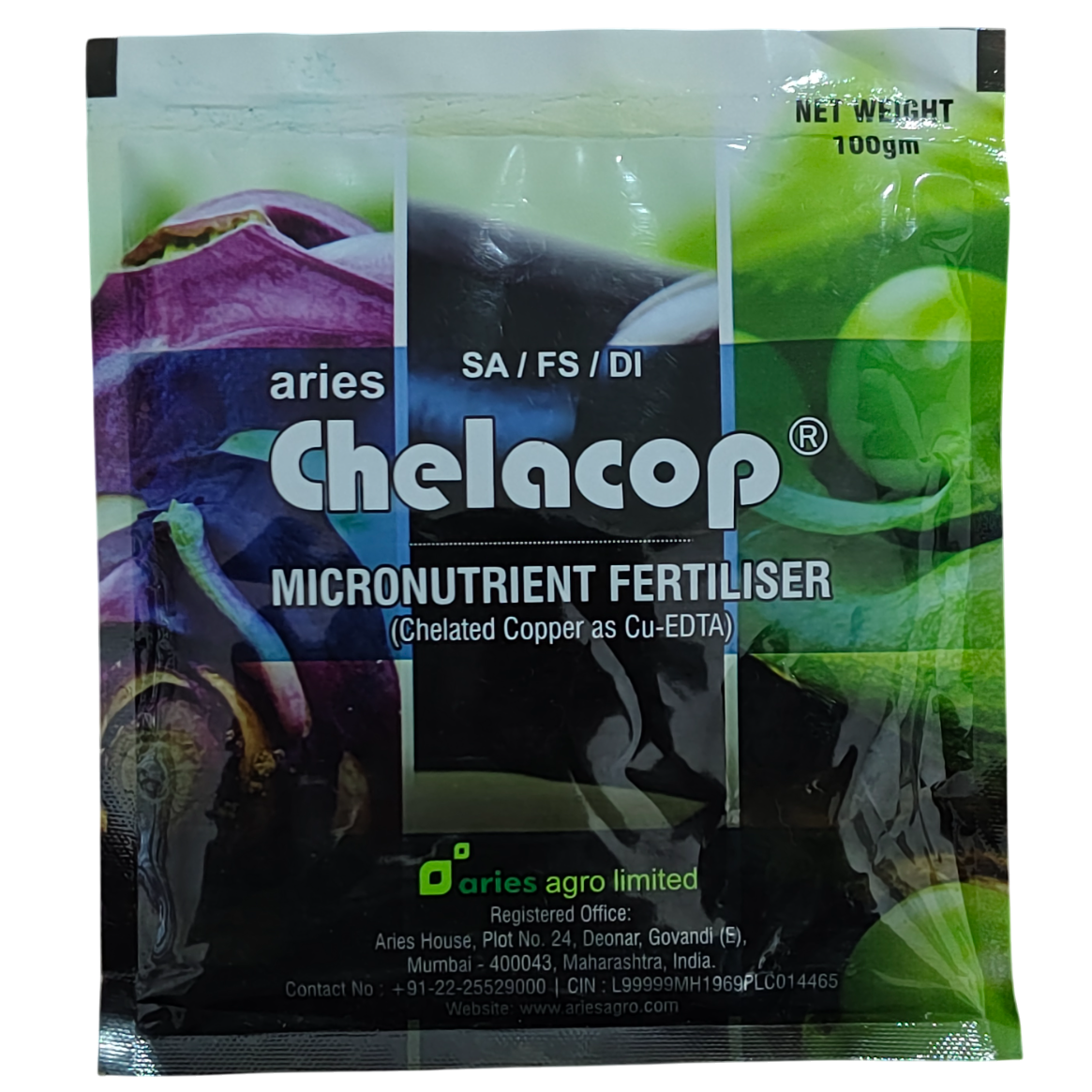 Aries Chelacop Chelated Copper Cu-EDTA 12% Micronutrient Fertilizer