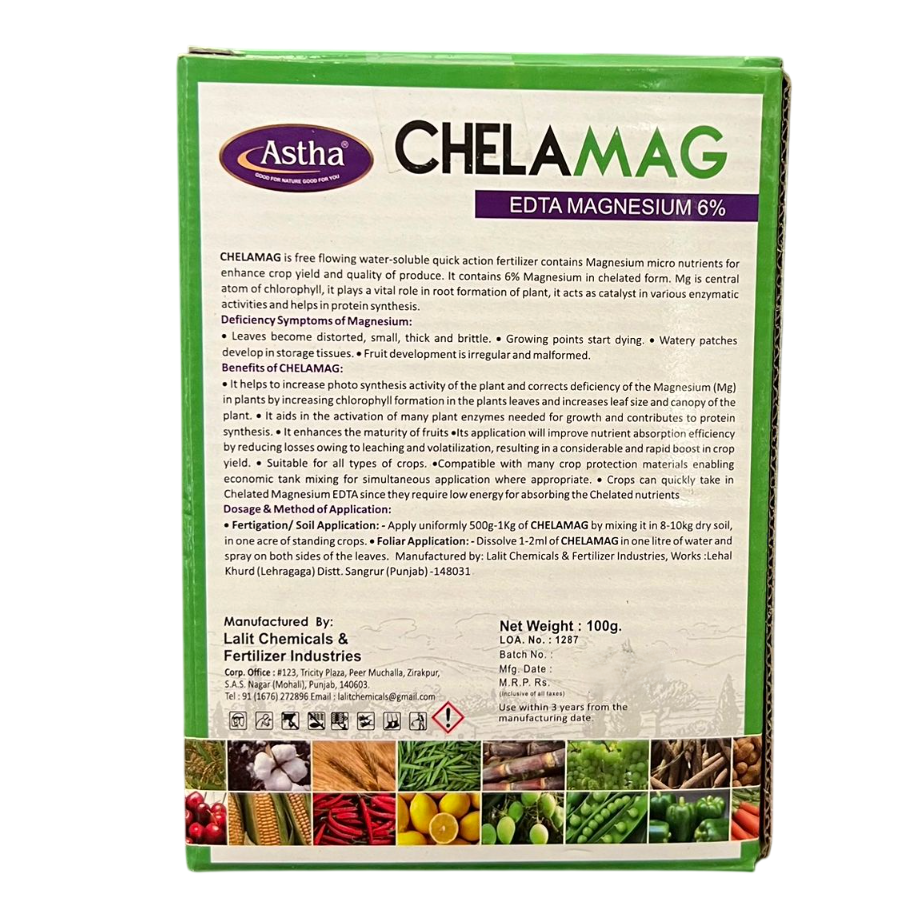 Chelamag Chelated Magnesium (EDTA Magnesium 6%) Micronutrient Fertilizer