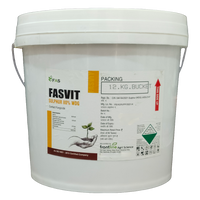 Fasvit Sulphur 80% WDG Fungicide 12kg bucket - FarmMate.in