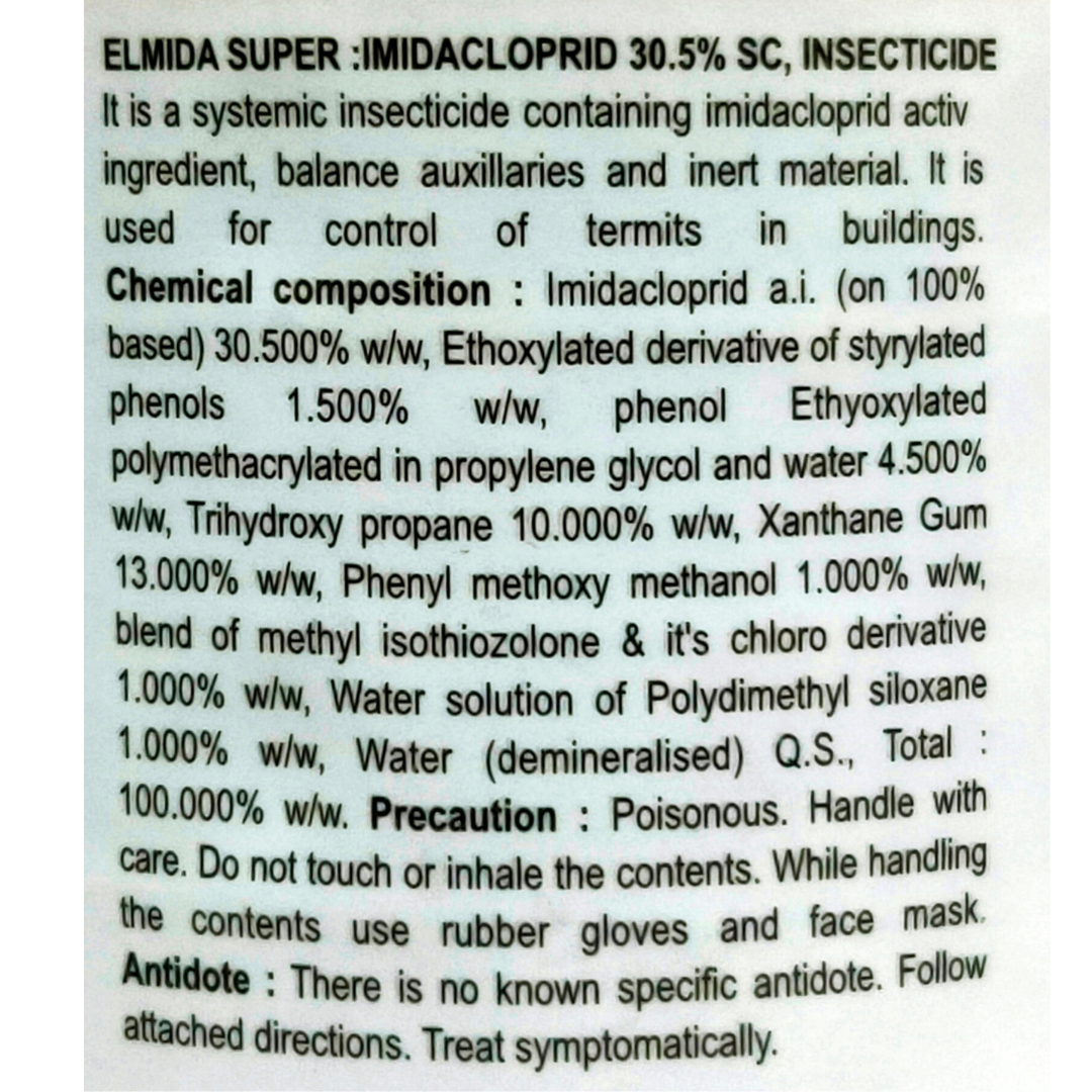 Elmida Super Insecticide pack size options