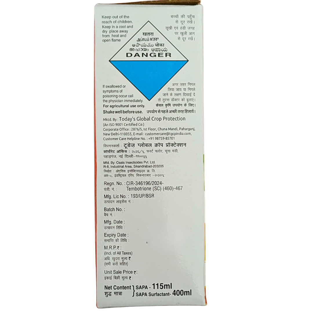 Sapa Herbicide for maize weed control