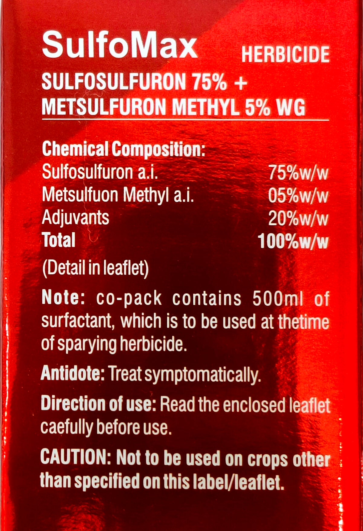 Sulfo Max Herbicide pack size options