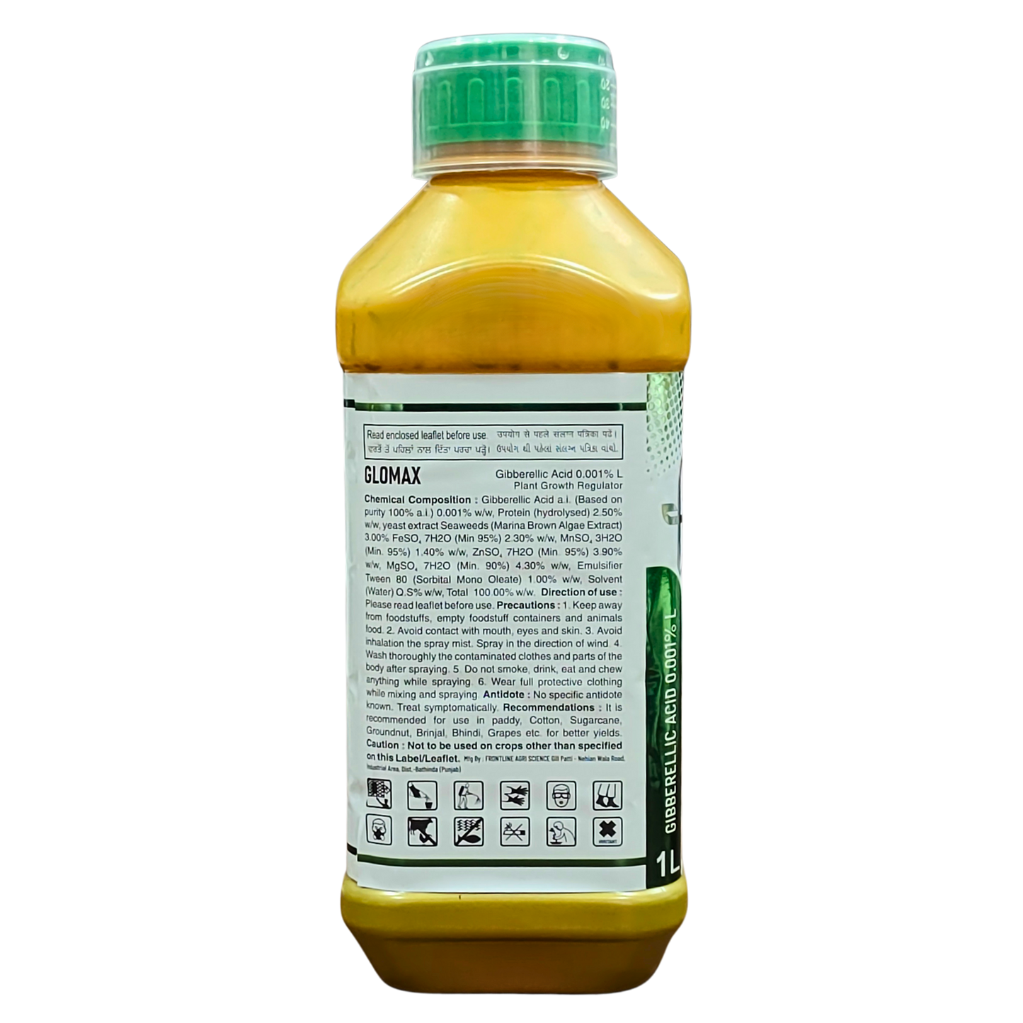 Glowmax - Gibberellic Acid 0.001% L (Plant Growth Regulator) Fortified with Seaweed Extracts, Protein Hydrolysate, and essential micronutrients