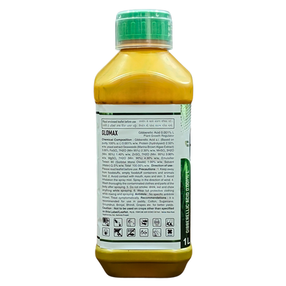 Glowmax - Gibberellic Acid 0.001% L (Plant Growth Regulator) Fortified with Seaweed Extracts, Protein Hydrolysate, and essential micronutrients