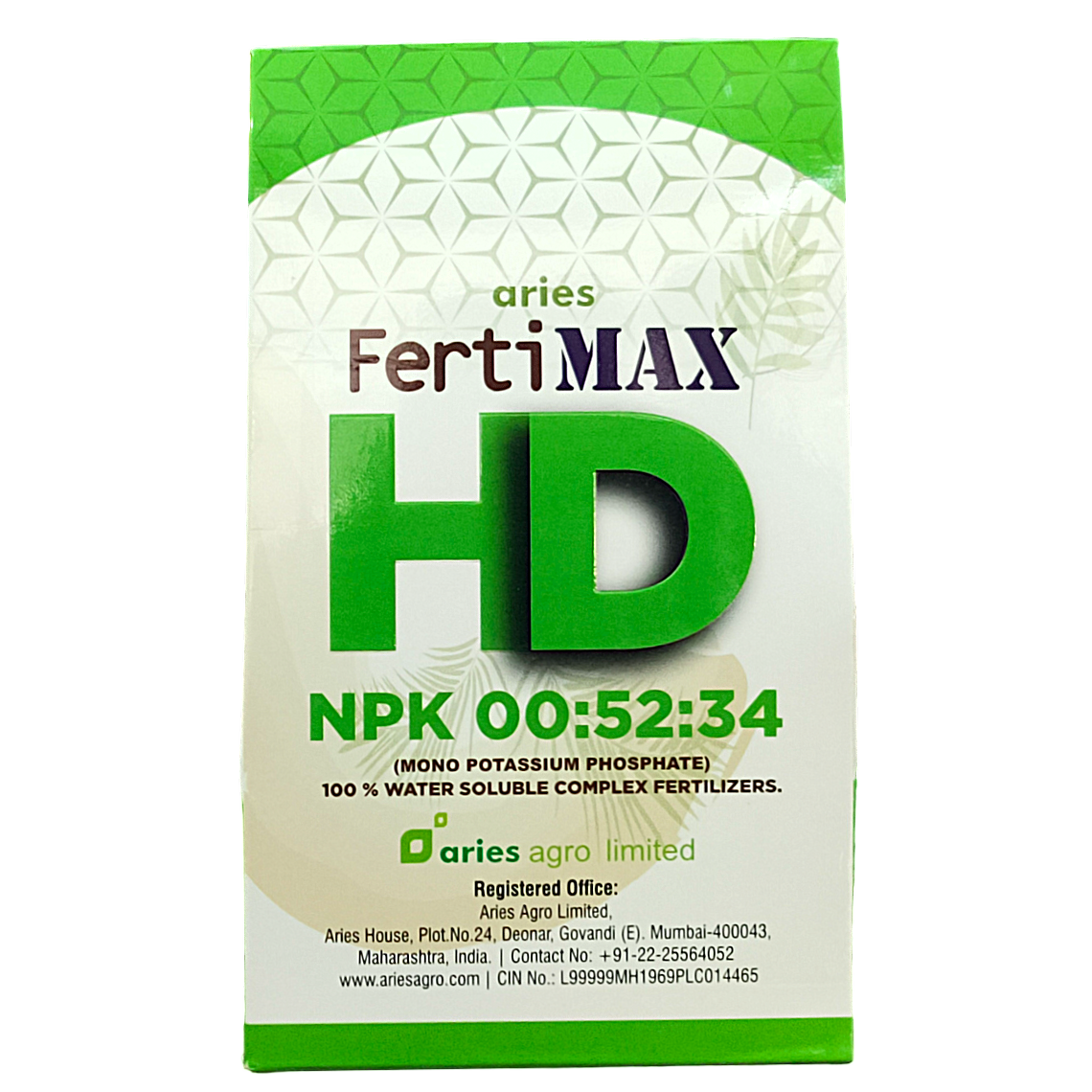 Aries FertiMax HD NPK 00:52:34 Fertilizer (Dose-200gm/acre)