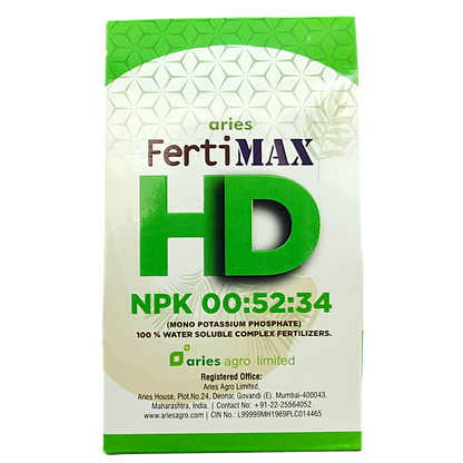 Aries FertiMax HD NPK 00:52:34 Fertilizer (Dose-200gm/acre)