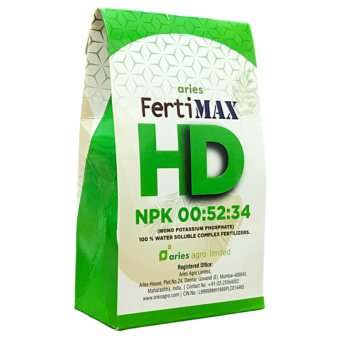 Aries FertiMax HD NPK 00:52:34 Fertilizer (Dose-200gm/acre)