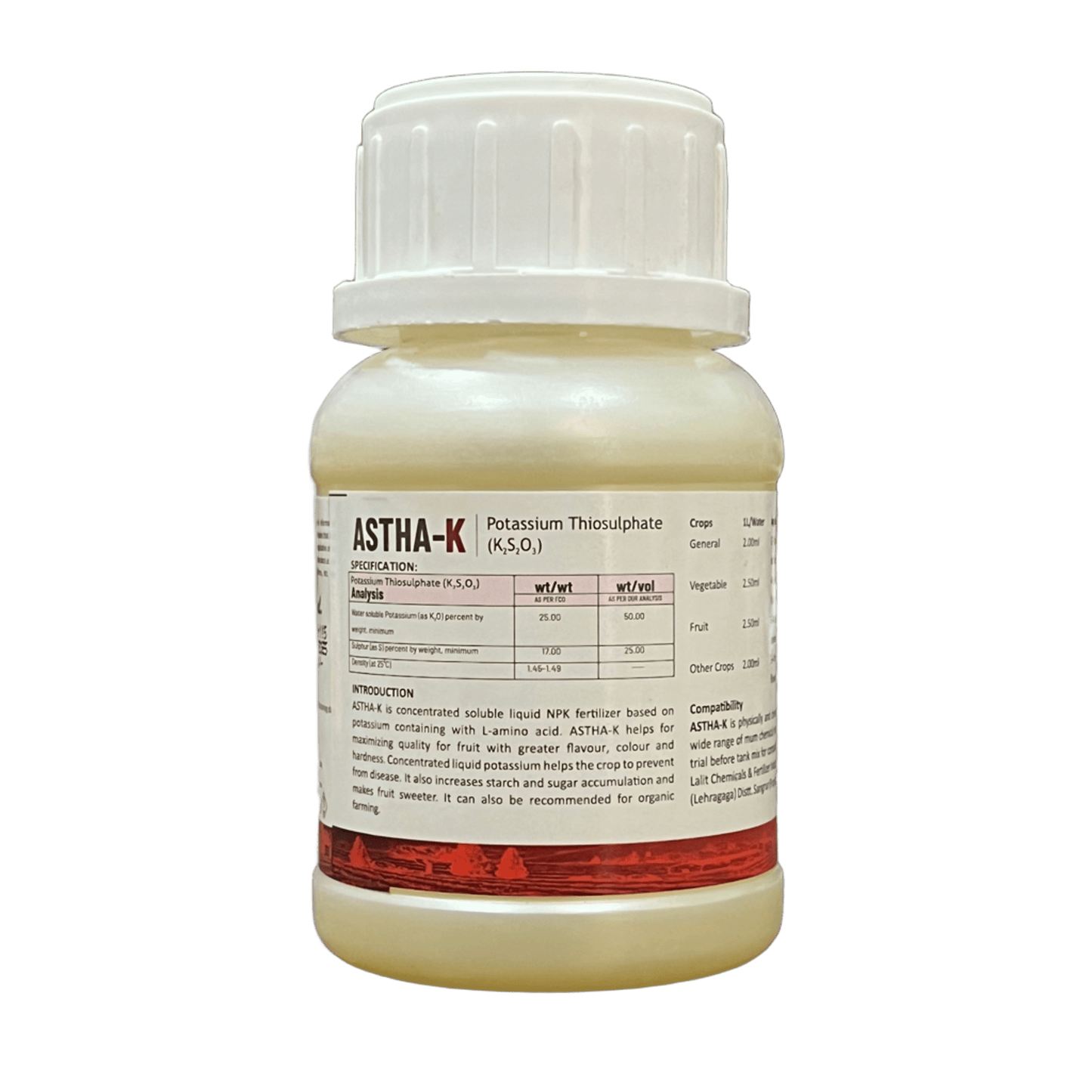 ASTHA-K  Potassium Thiosulphate (K₂S₂O₃) Fertilizer