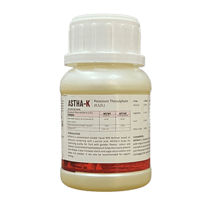 ASTHA-K  Potassium Thiosulphate (K₂S₂O₃) Fertilizer