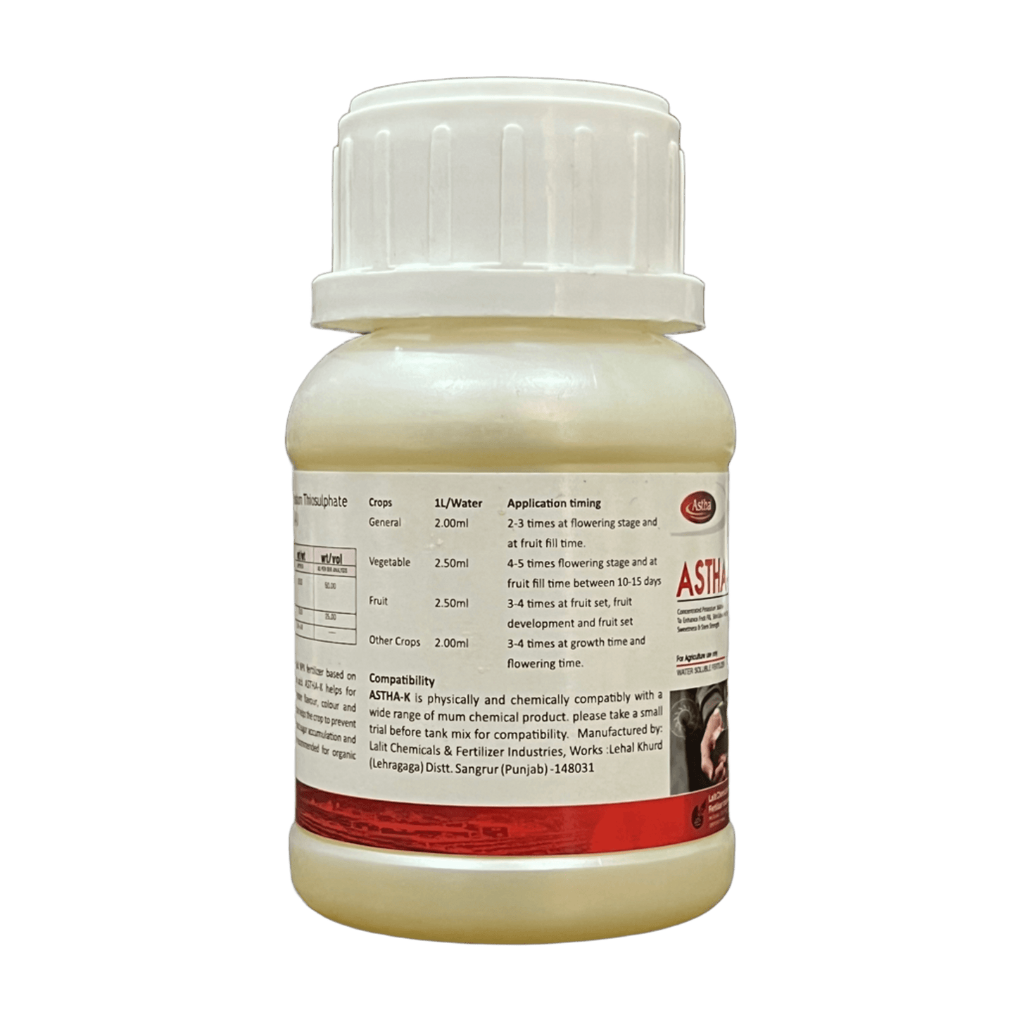 ASTHA-K  Potassium Thiosulphate (K₂S₂O₃) Fertilizer