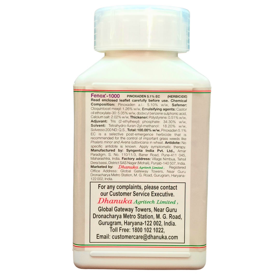 Dhanuka Fenox -1000 (Pinoxaden 5.1% EC) Herbicide