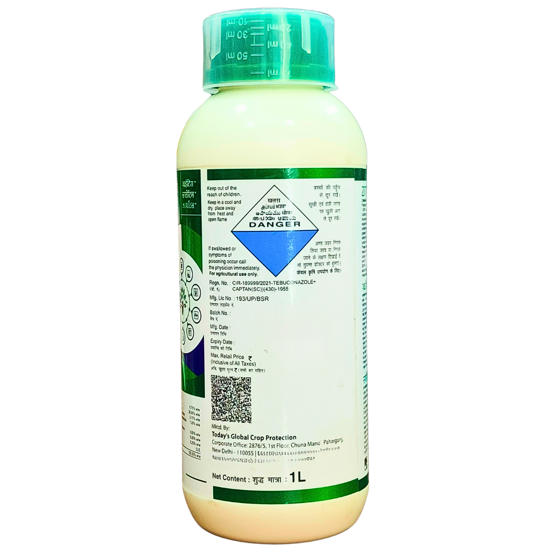 Zitis - Tebuconazole 6.7% + Captan 26.9% SC Fungicide