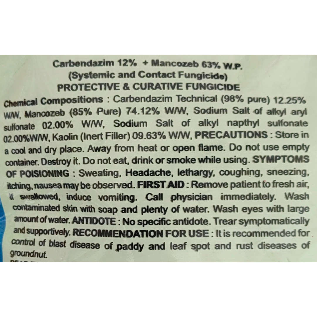 Star plus - Carbendazim 12% + Mancozeb 63% WP Fungicide