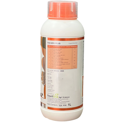FAS NPK Plus 11:11:08 Fortified with Zinc & Boron (Suspension) Liquid Fertilizer