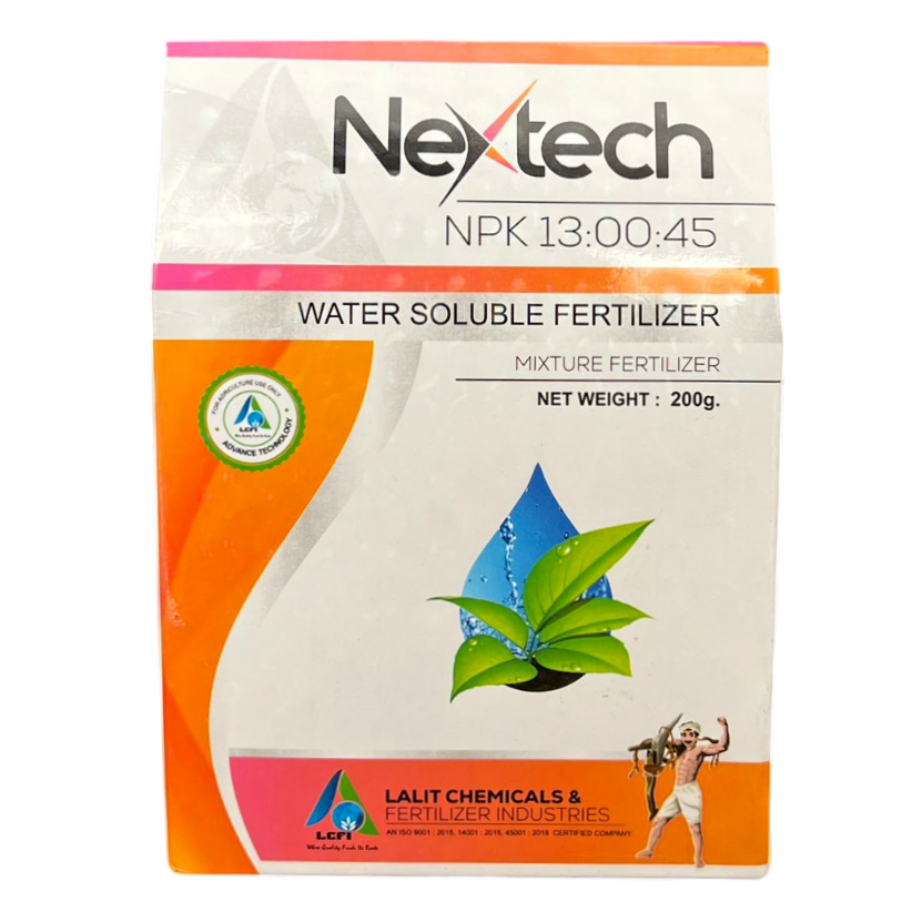 Nextech NPK 13:00:45 Fertilizer (Dose-200gm/acre)
