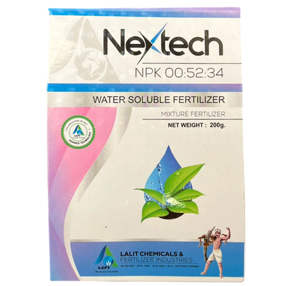 Nextech NPK 00:52:34 Fertilizer (Dose-200gm/acre)