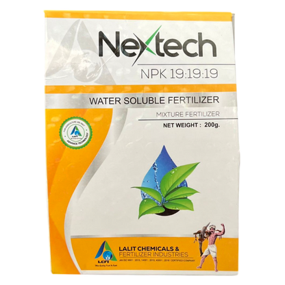 NEXTECH NPK 19-19-19 Fertilizer (Dose - 200gm/acre)