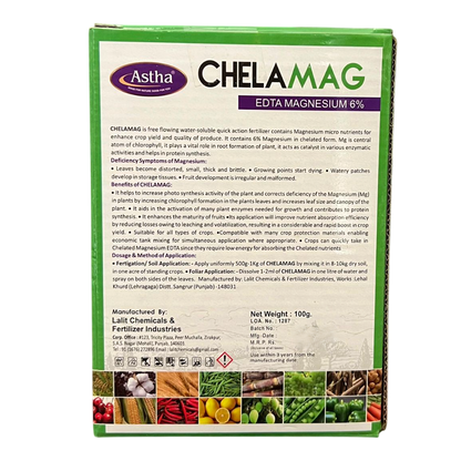 Chelamag Chelated Magnesium (EDTA Magnesium 6%) Micronutrient Fertilizer