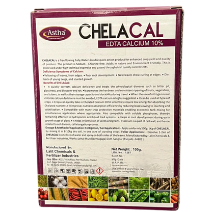 Chelacal Chelated Calcium (EDTA Calcium 10%) Micronutrient Fertilizer