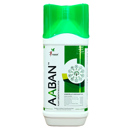 Aaban Gibberellic Acid 0.001% L Plant Growth Regulator bottle - FarmMate.in