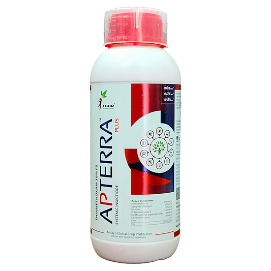 Apterra Plus Thiamethoxam 30% FS Insecticide bottle - FarmMate.in