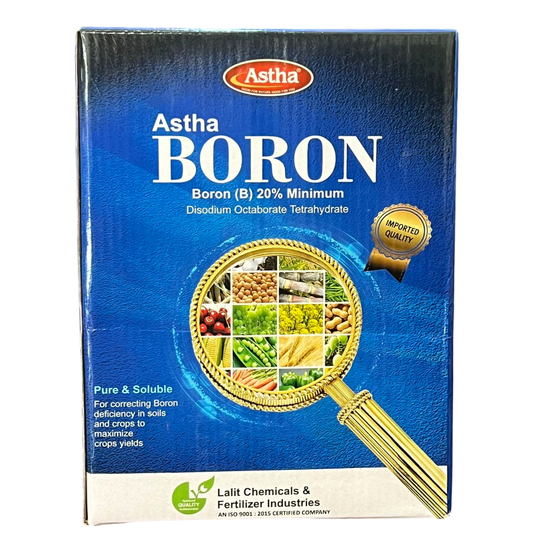 Astha Boron 20% Micronutrient Fertilizer bottle - FarmMate.in