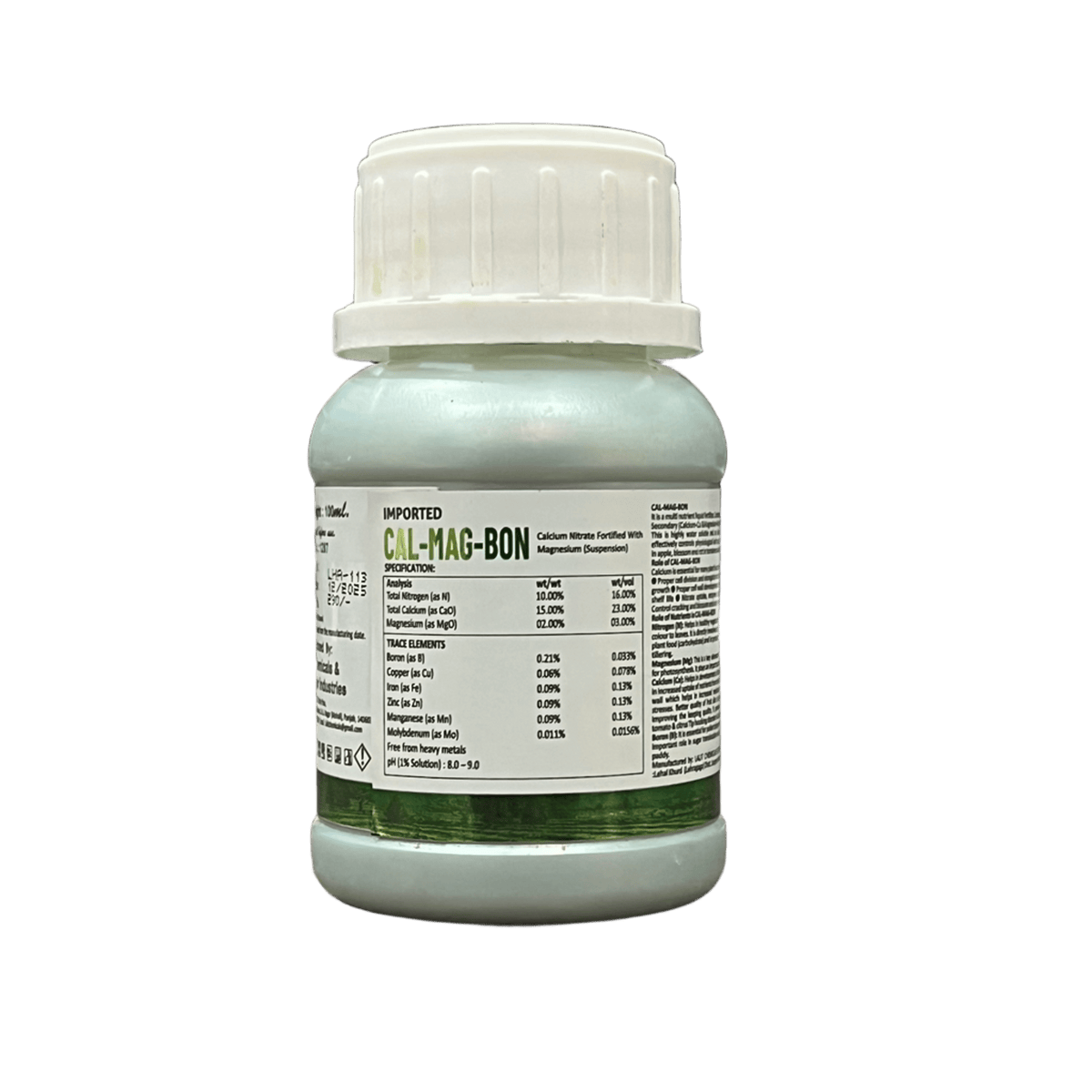 Astha CAL-MAG-BON Fertilizer label details