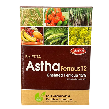 Astha Ferrous 12 Chelated Ferrous 12% Micronutrient Fertilizer bottle - FarmMate.in