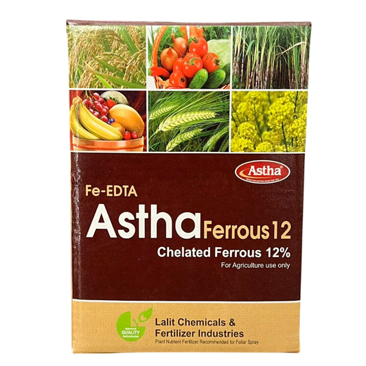 Astha Ferrous 12 Chelated Ferrous 12% Micronutrient Fertilizer bottle - FarmMate.in