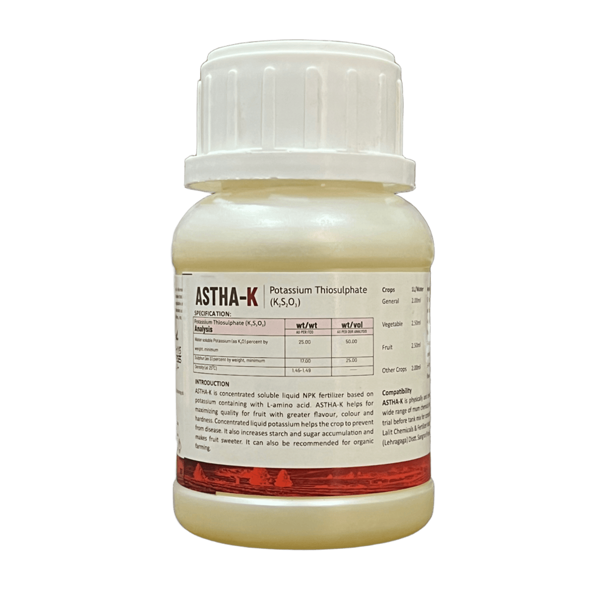 ASTHA-K Fertilizer pack size options