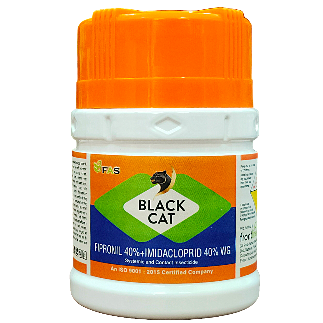 Black Cat Fipronil 40% + Imidacloprid 40% WG Insecticide pack - FarmMate.in