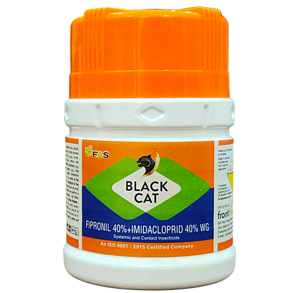 Black Cat Fipronil 40% + Imidacloprid 40% WG Insecticide pack - FarmMate.in