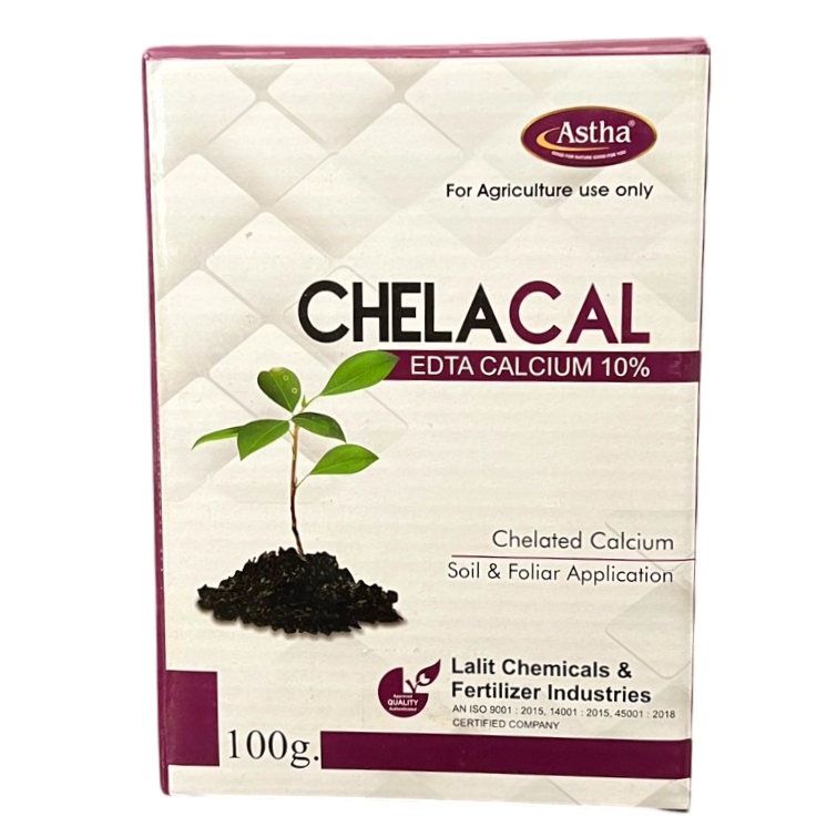 Chelacal Chelated Calcium EDTA 10% Fertilizer bottle - FarmMate.in