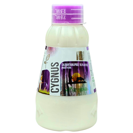 Cygnus Chlorantraniliprole 18.5% SC Insecticide bottle - FarmMate.in