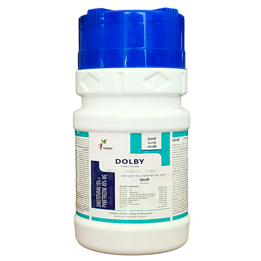 Dolby Dinotefuran 15% + Pymetrozine 45% WG Insecticide bottle - FarmMate.in