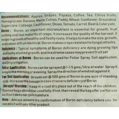 Double Deer Boron Fertilizer usage details
