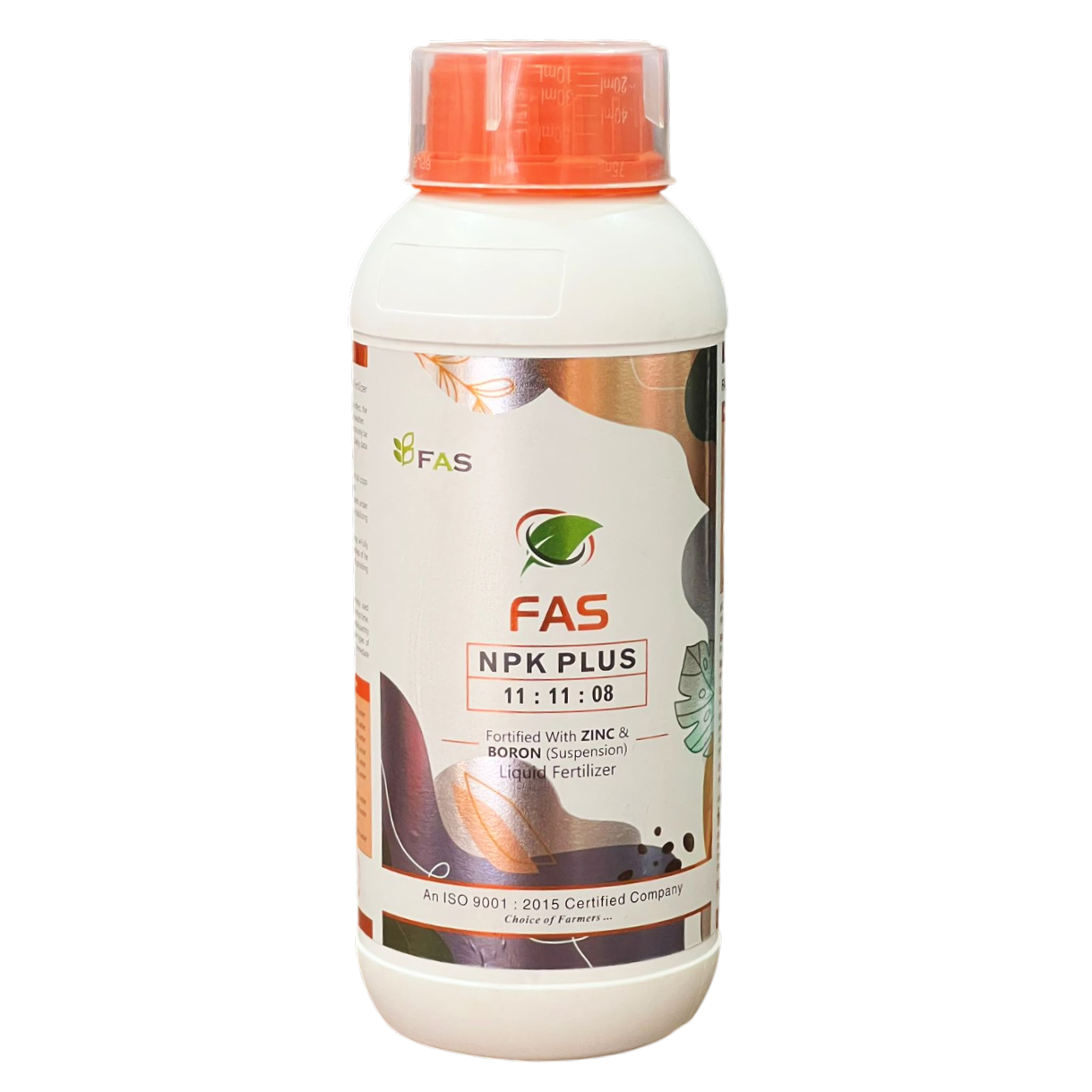 FAS NPK Plus 11:11:08 Liquid Fertilizer bottle - FarmMate.in
