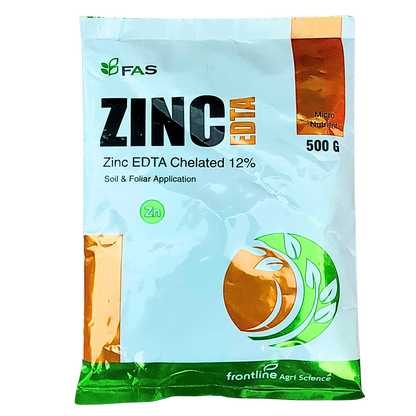 FAS Zinc EDTA Chelated 12% Micronutrient Fertilizer bottle - FarmMate.in