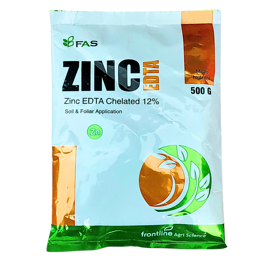 FAS Zinc EDTA Chelated 12% Micronutrient Fertilizer bottle - FarmMate.in