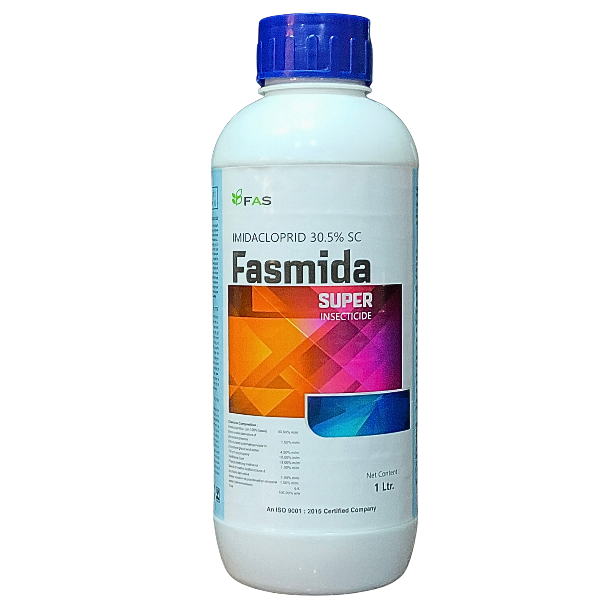Fasmida Super Imidacloprid 30.5% SC Insecticide bottle - FarmMate.in