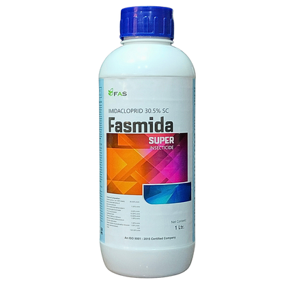 Fasmida Super Imidacloprid 30.5% SC Insecticide bottle - FarmMate.in