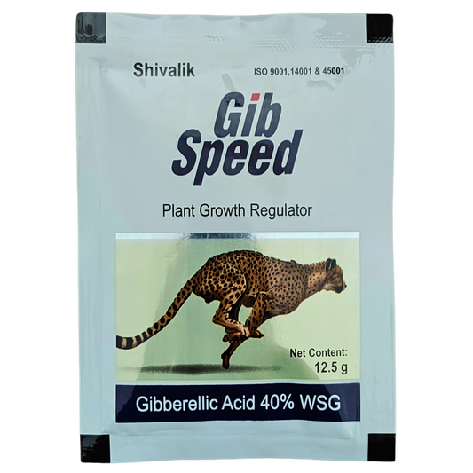 Gib Speed Gibberellic Acid 40% WSG Plant Growth Regulator bottle - FarmMate.in