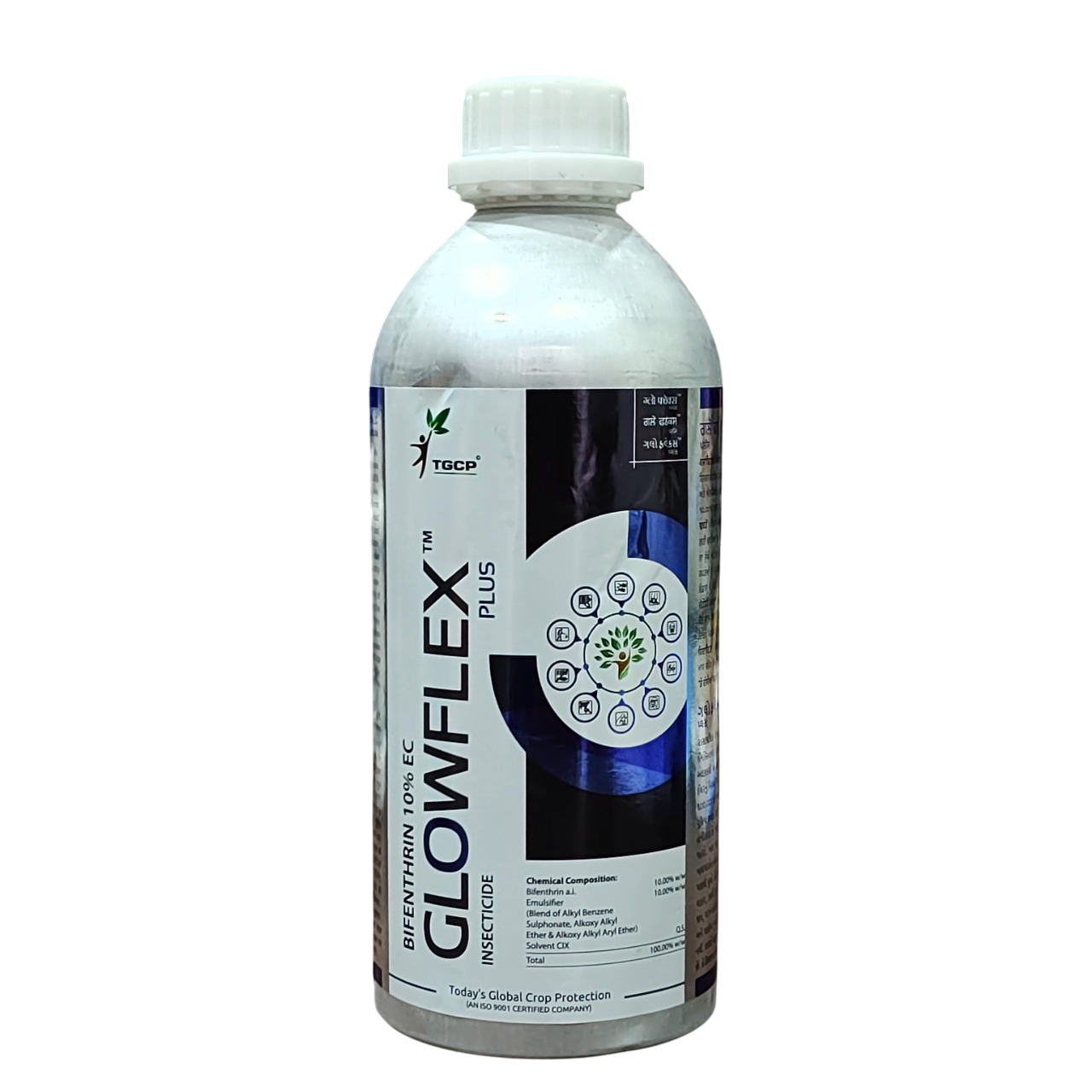 Glowflex Bifenthrin 10% EC Insecticide bottle - FarmMate.in