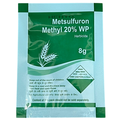 Hento Metsulfuron Methyl 20% WP Herbicide bottle - FarmMate.in