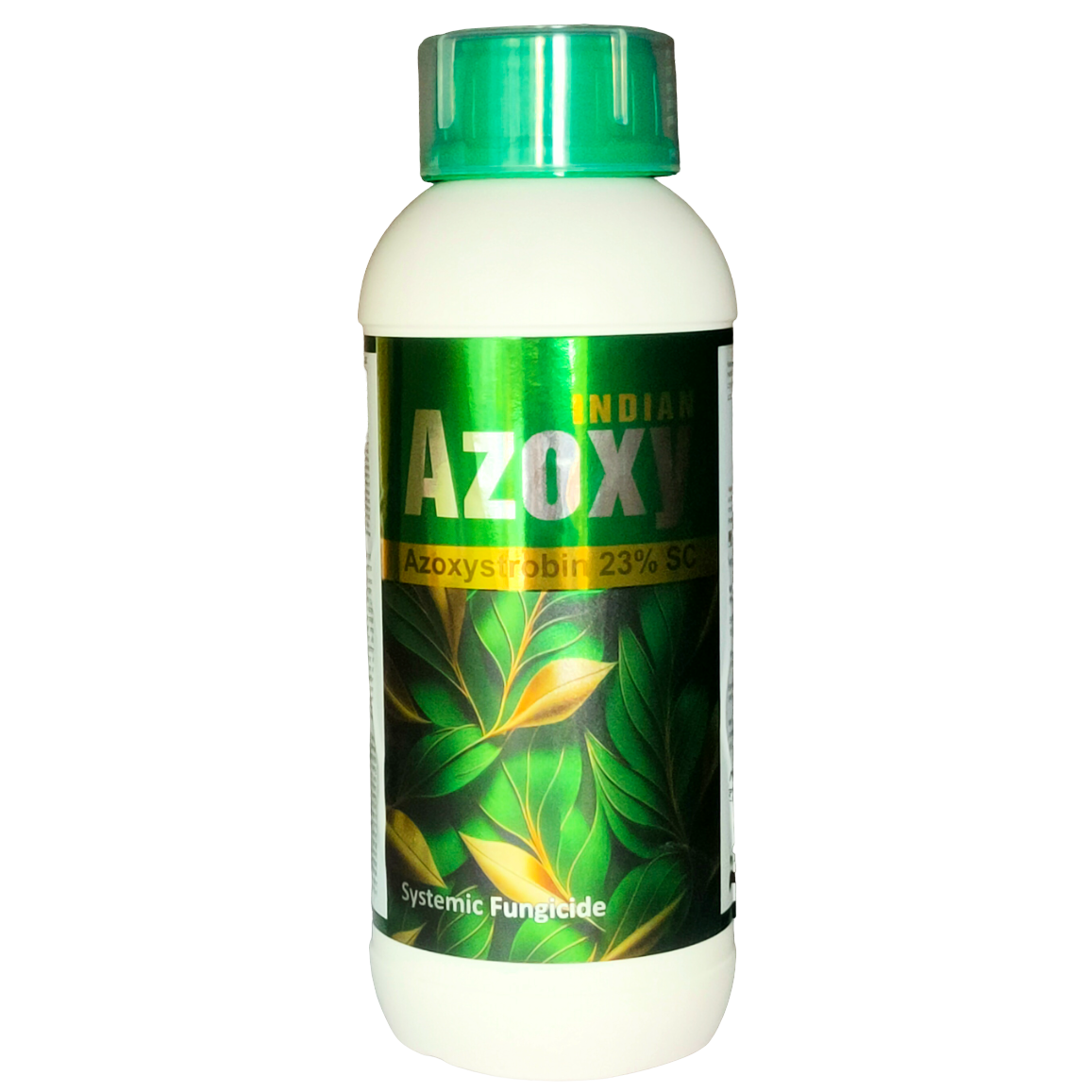 Indian Azoxy Azoxystrobin 23% SC Fungicide bottle - FarmMate.in