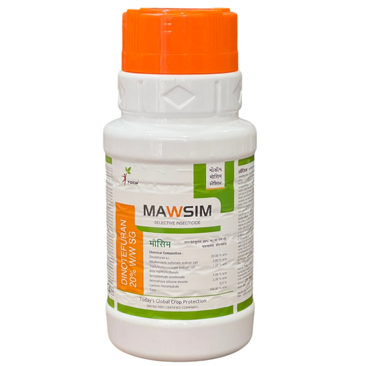 Mawsim Dinotefuran 20% SG Insecticide bottle - FarmMate.in