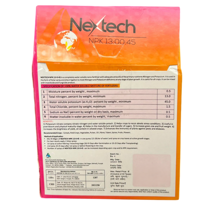 Nextech NPK 13:00:45 pack size options