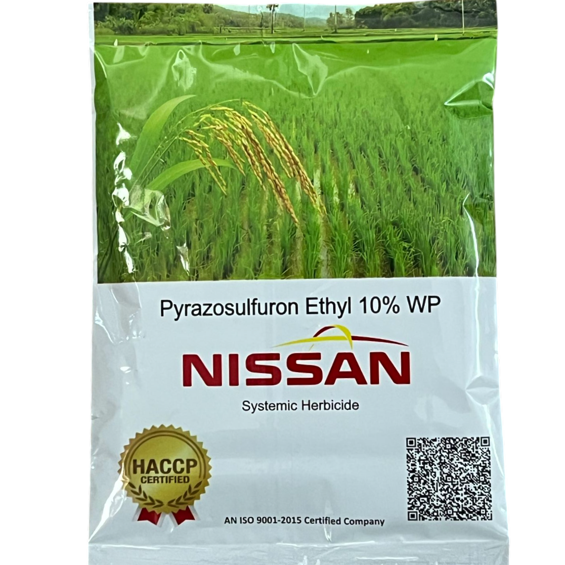 Nissan Pyrazosulfuron Ethyl 10% WP Herbicide bottle - FarmMate.in