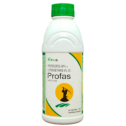Profas Profenofos 40% + Cypermethrin 4% EC Insecticide bottle
